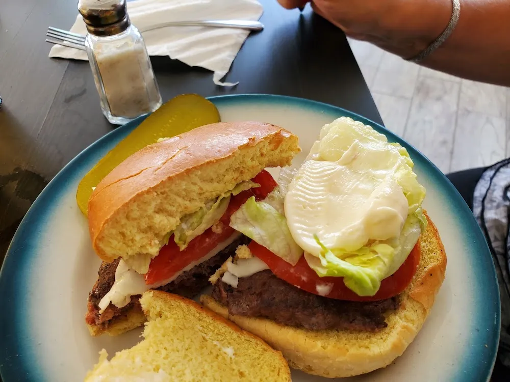 Cheese Burger and Fries
